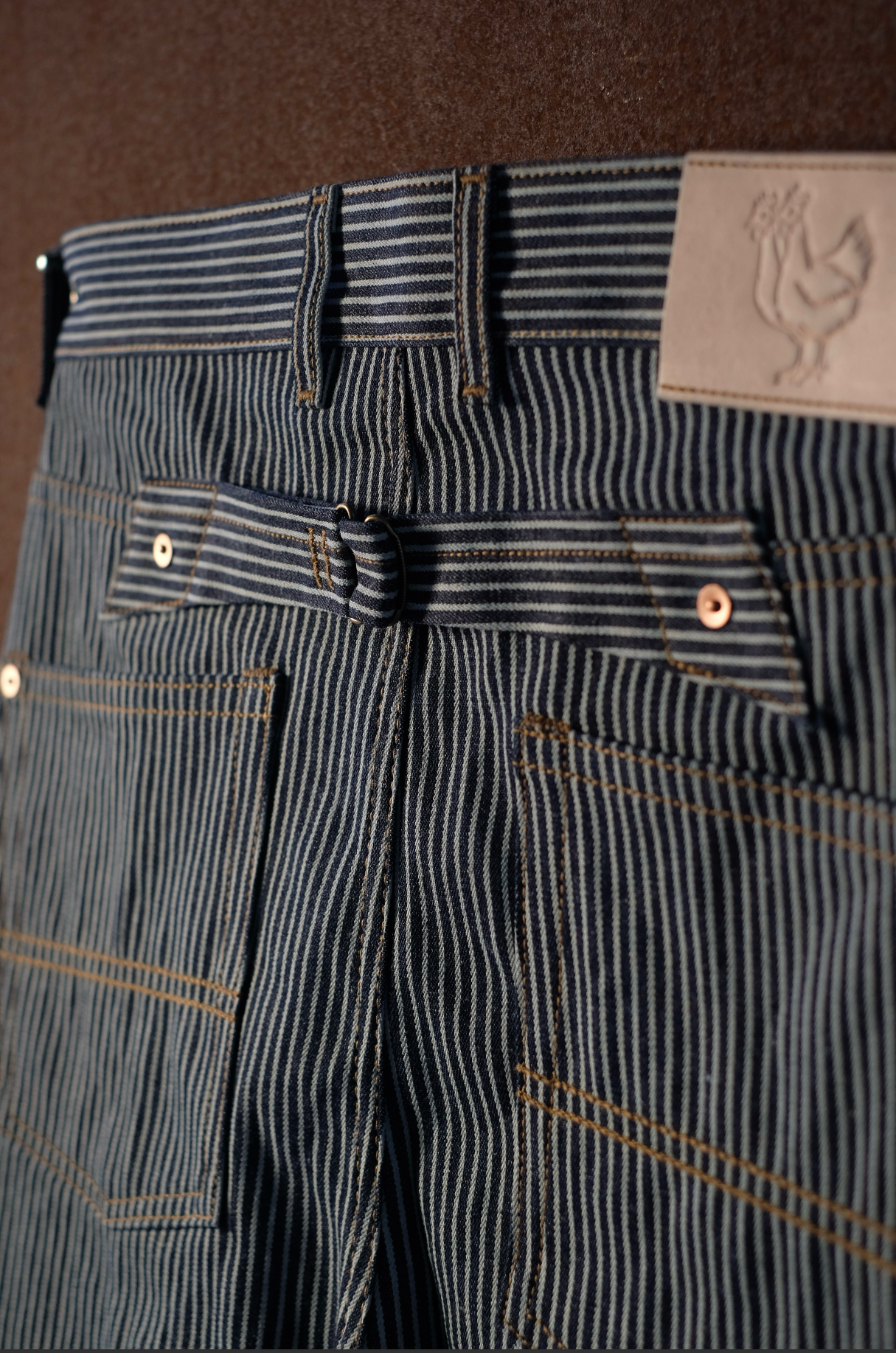 Hickory Stripe Denim Trousers